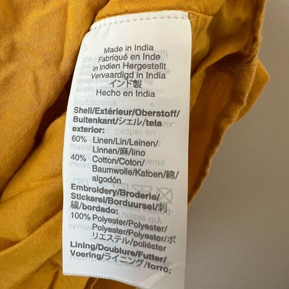 J. Crew Embroidered Tie-Neck Linen/Cotton Top - Picture 4 of 8